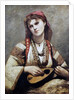 Portrait of Christine Nilson, or The Bohemian with a Mandolin, 1874 by Jean Baptiste Camille Corot
