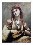 Portrait of Christine Nilson, or The Bohemian with a Mandolin, 1874 by Jean Baptiste Camille Corot