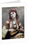 Portrait of Christine Nilson, or The Bohemian with a Mandolin, 1874 by Jean Baptiste Camille Corot