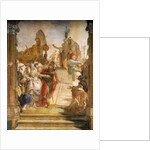 The Meeting of Marc Anthony and Cleopatra, detail, 1746-1747 by Simone II Baschenis