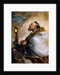 Saint in adoration of Holy Eucharist or Saint Norbert in ecstasy, 1740 by Francesco Guardi