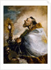 Saint in adoration of Holy Eucharist or Saint Norbert in ecstasy, 1740 by Francesco Guardi