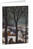 Hunters in snow, 1565, detail by Pieter the Elder Bruegel