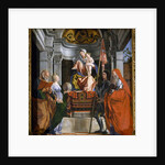 Madonna with Child and Saints, detail from Santa Cristina al Tiverone Altarpiece, 1505 by Lorenzo Lotto