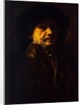 Self portrait in a fur coat with gold chain and earring, 1655 by Rembrandt Harmensz. van Rijn
