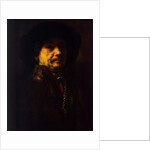 Self portrait in a fur coat with gold chain and earring, 1655 by Rembrandt Harmensz. van Rijn