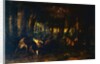 Spring rut, battle of stags, 1861 by Gustave Courbet