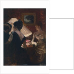 Around the lampshade, 1883 by Giuseppe or Joseph de Nittis