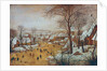 Winter landscape, 1601 by Pieter the Younger Brueghel