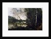 Lake with the leaning tree trunk, 1860-1865 by Jean Baptiste Camille Corot