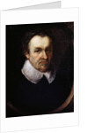 Portrait of Michael Drayton, English poet and playwright, 1628 by English School