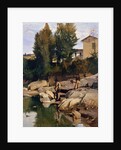 Renaioli on the Mugnone river, 1880 by Odoardo Borrani