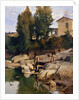 Renaioli on the Mugnone river, 1880 by Odoardo Borrani