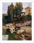 Renaioli on the Mugnone river, 1880 by Odoardo Borrani