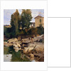 Renaioli on the Mugnone river, 1880 by Odoardo Borrani