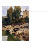 Renaioli on the Mugnone river, 1880 by Odoardo Borrani