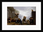 Children fighting and playing on a see-saw, 1782-1785 by Francisco Jose de Goya y Lucientes