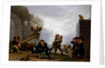Children fighting and playing on a see-saw, 1782-1785 by Francisco Jose de Goya y Lucientes