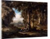 Figures in wood or Rest in woods, 1857 by Serafino de Tivoli