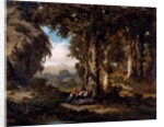 Figures in wood or Rest in woods, 1857 by Serafino de Tivoli