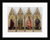 Four saints of Quaratesi Polyptych, Saint Mary Magdalene, Saint Nicholas of Bari, Saint John the Baptist, and Saint George, 1425 by Gentile da Fabriano