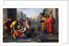 Death of Sapphira, wife of Ananias, who fell burning at St Peter's feet, c.1652 by Nicolas Poussin