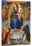 Madonna and Child with St Severino and Dominic by Bernardino di Mariotto