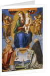 Madonna and Child with St Severino and Dominic by Bernardino di Mariotto
