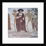 The Cardinal and Death, detail from The Dance of Death, 1539 by Simone II Baschenis