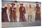 Death with the Queen, the Duke, the Doctor and the rich miser by Simone II Baschenis
