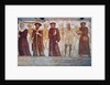 Death with the Queen, the Duke, the Doctor and the rich miser by Simone II Baschenis