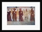 Death with the Queen, the Duke, the Doctor and the rich miser by Simone II Baschenis
