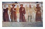 Death with the Queen, the Duke, the Doctor and the rich miser by Simone II Baschenis