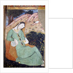 Female figure with glass and bottle, 1647 by Persian School