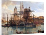 The Port of Brest, 1794 by Jean-Francois Hue