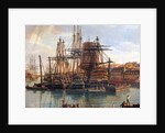 The Port of Brest, 1794 by Jean-Francois Hue