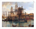 The Port of Brest, 1794 by Jean-Francois Hue