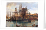 The Port of Brest, 1794 by Jean-Francois Hue