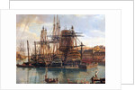 The Port of Brest, 1794 by Jean-Francois Hue