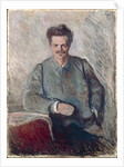 Portrait of Johan August Strindberg by Edvard Munch