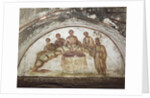 Fresco depicting banquet scene by Roman