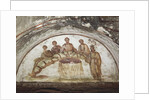 Fresco depicting banquet scene by Roman