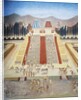Reconstruction of consecration ceremony of the Templo Mayor in the main square of Tenochtitlan by School Mexican