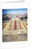 Reconstruction of consecration ceremony of the Templo Mayor in the main square of Tenochtitlan by School Mexican