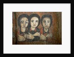 Detail of wall painting by School Ethiopian