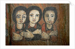 Detail of wall painting by School Ethiopian