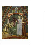 Saint Heldrad returns from Santiago de Compostela, in the Chapel of Sts. Heldrad and Nicholas by Italian School