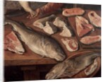 Fish market, 1569, Detail by Joachim Beuckelaer or Bueckelaer