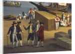 Detail from the View of Port of Messina from Palazzo del Senato, 18thcentury by Jacob-Philippe Hackert