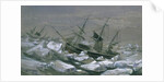 Shipment of James Clark Ross with the ships 'Erebus' and 'Terror' in search of the south magnetic pole by English School